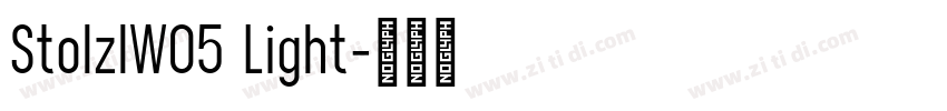 StolzlW05 Light字体转换